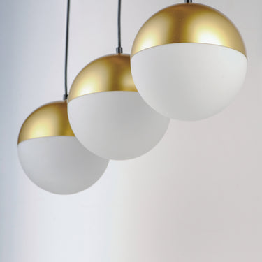 ET2 Half Moon 3-Light LED Pendant Metallic Gold
