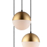 ET2 Half Moon 3-Light LED Pendant Metallic Gold