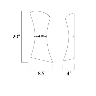 ET2 Conico 2-Light Wall Mount Satin Nickel
