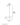 ET2 Stormy multi-light cluster pendant 7-Light line drawing with dimensions