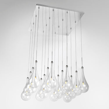 ET2 Larmes 16-Light LED Pendant Polished Chrome