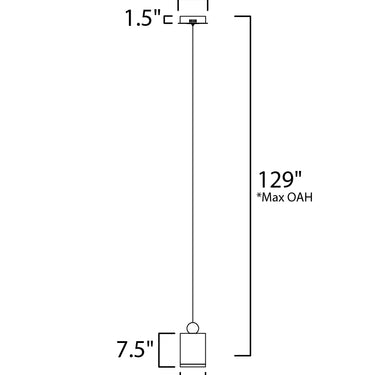 ET2 Nob LED Mini Pendant Black/Gold