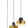 ET2 Nob 3-Light LED Pendant Black/Gold