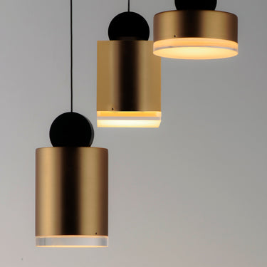 ET2 Nob 3-Light LED Pendant Black/Gold