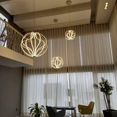 ET2 Aura 24" LED Pendant Polished Chrome