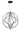 ET2 Aura 31 in pendant in Black, front view