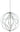 ET2 Aura 31 in pendant in Polished Chrome, front view