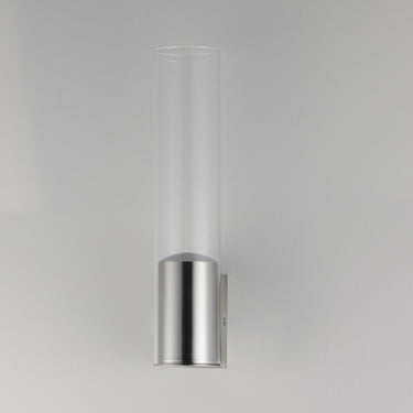 ET2 Highball Clear LED Wall Sconce Satin Nickel