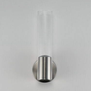ET2 Highball Clear LED Wall Sconce Satin Nickel