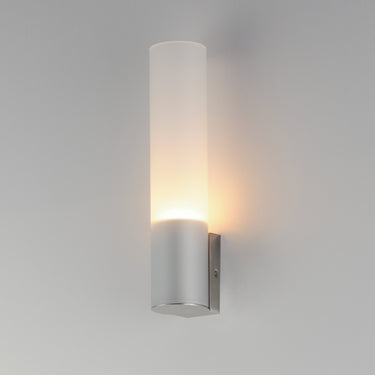 ET2 Highball Frosted LED Wall Sconce Satin Nickel