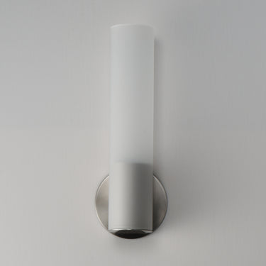 ET2 Highball Frosted LED Wall Sconce Satin Nickel