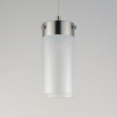 ET2 Highball Clear LED Mini Pendant Satin Nickel