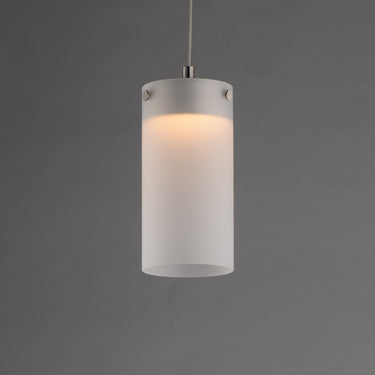 ET2 Highball Frosted LED Mini Pendant Satin Nickel