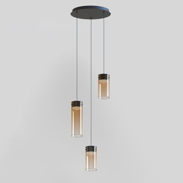 ET2 Highball Amber 3-Light LED Pendant Gunmetal