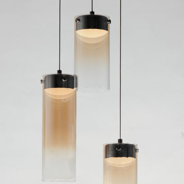 ET2 Highball Amber 3-Light LED Pendant Gunmetal
