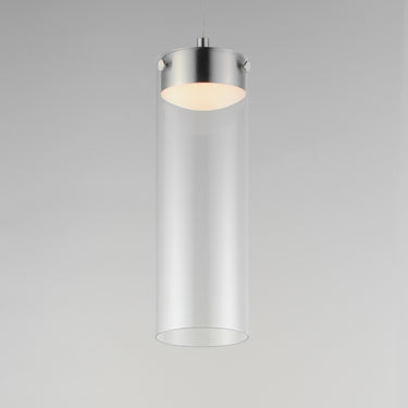 ET2 Highball Clear LED Pendant Satin Nickel