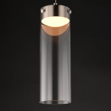 ET2 Highball Clear LED Pendant Satin Nickel