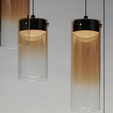 ET2 Highball Amber 5-Light LED Pendant Gunmetal