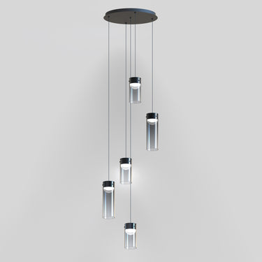 ET2 Highball Smoke 5-Light LED Pendant Gunmetal