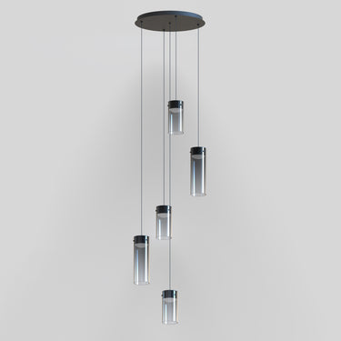 ET2 Highball Smoke 5-Light LED Pendant Gunmetal
