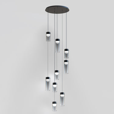 ET2 Highball Smoke 9-Light LED Pendant Gunmetal