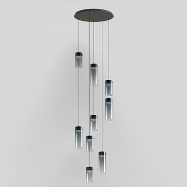 ET2 Highball Smoke 9-Light LED Pendant Gunmetal