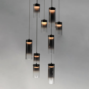 ET2 Highball Smoke 9-Light LED Pendant Gunmetal