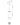 ET2 Syndicate multi-light hourglass pendant 2-Light line drawing with dimensions