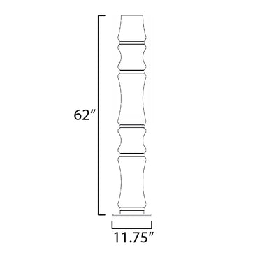 ET2 Syndicate 5-Light LED Floor Lamp Black