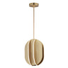 ET2 Interval LED Medium Ellipse Pendant Satin Brass