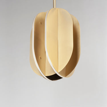 ET2 Interval LED Medium Ellipse Pendant Satin Brass