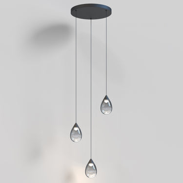 ET2 Dewdrop 3-Light LED Pendant Black