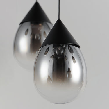 ET2 Dewdrop 3-Light LED Pendant Black
