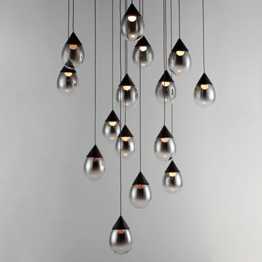 ET2 Dewdrop 15-Light LED Pendant Black
