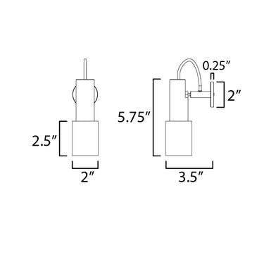 ET2 Handler Indoor LED Spot-Light Natural Aged Brass