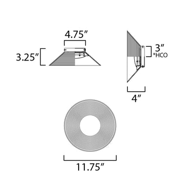 ET2 Jensen 12" Wall Sconce Satin Brass