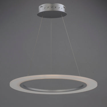 ET2 Saturn II 24" LED Pendant Matte Silver