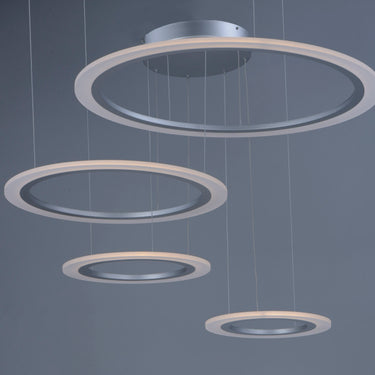 ET2 Saturn II 4-Light LED Pendant Matte Silver