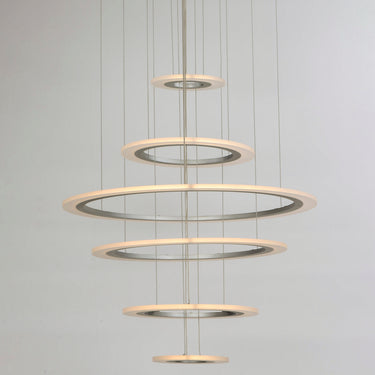 ET2 Saturn II 6-Light LED Pendant Matte Silver