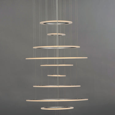 ET2 Saturn II 10-Light LED Pendant Matte Silver