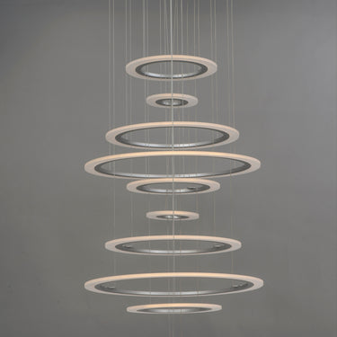 ET2 Saturn II 10-Light LED Pendant Matte Silver