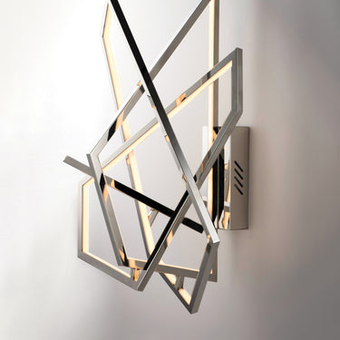 ET2 Trapezoid LED Wall Sconce Polished Chrome