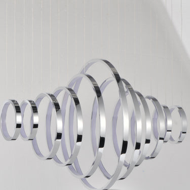 ET2 Hoops 11-Light LED Pendant Polished Chrome