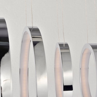 ET2 Hoops 11-Light LED Pendant Polished Chrome