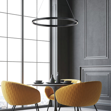 ET2 Groove 40" LED Pendant WiZ Black