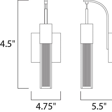 ET2 Fizz III LED Wall Sconce Polished Chrome