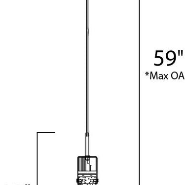 ET2 Fizz IV LED Pendant Polished Chrome