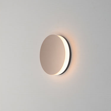 ET2 Embosse 8" Round LED Wall Sconce CCT Select Polished Bronze