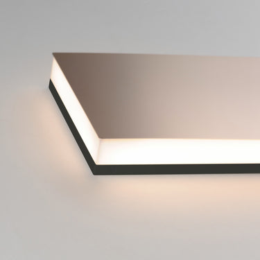 ET2 Embosse rectangular surface bath vanity light, Polished Bronze, alternate view