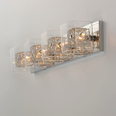 ET2 Gem 4-Light Bath Vanity with PC Shade Polished Chrome